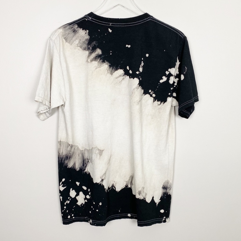 PINK FLOYD Tie Dye Bleached Graphic Band Tee New - Picture 2 of 5